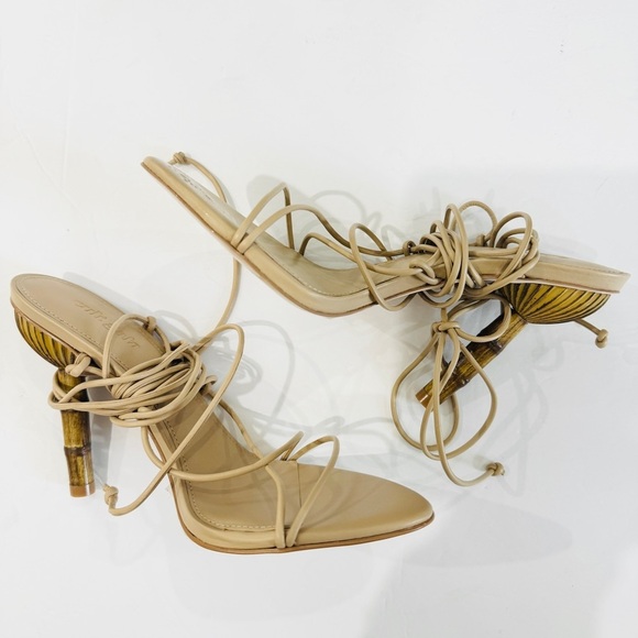 Cult Gaia Soleil 101mm lace-up sandals - Picture 7 of 8